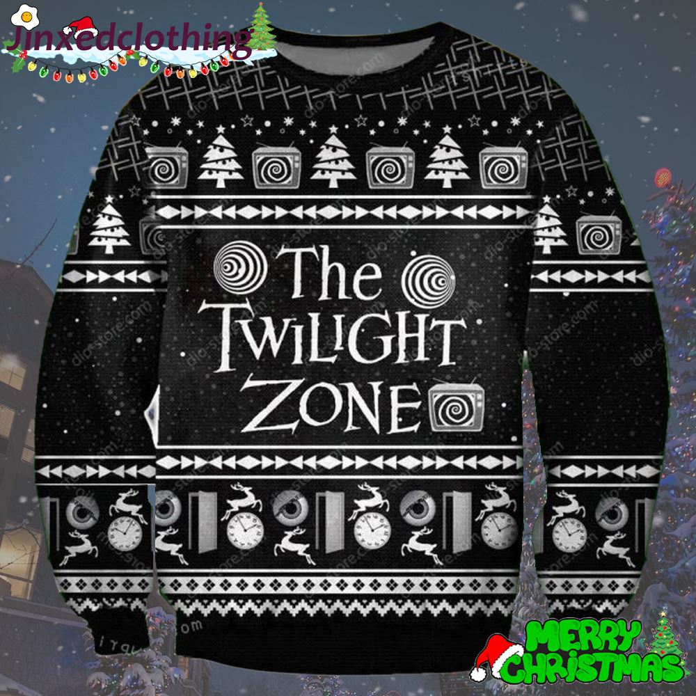 The Twilight Zone Symbol Ugly Sweater Christmas Party 